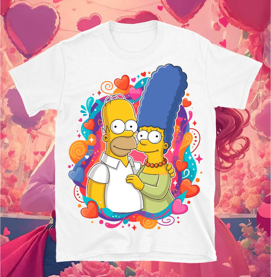 Camisa Enamorados The Simpsons
