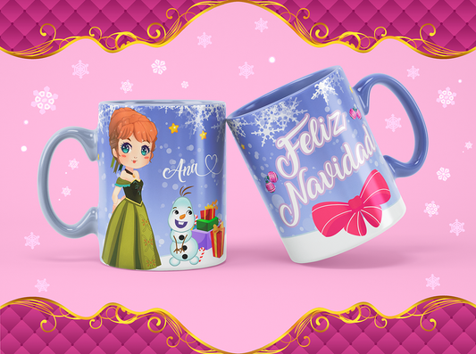 🎄✨ Tazas de Princesas Navideñas ✨🎄